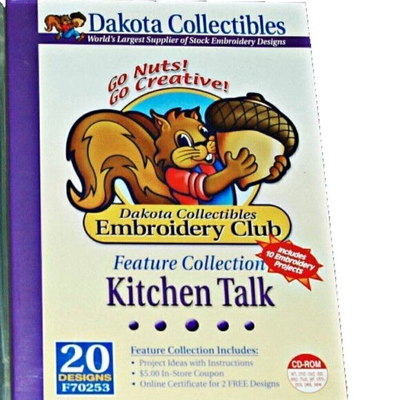 Embroidery DVDs Lot of 2 Cactus Punch Daily Grind DAKOTA Collectibles GO NUTS - Picture 4 of 5